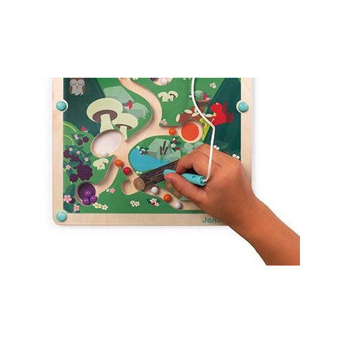 Janod Magnetický labyrint s perem Život v lese