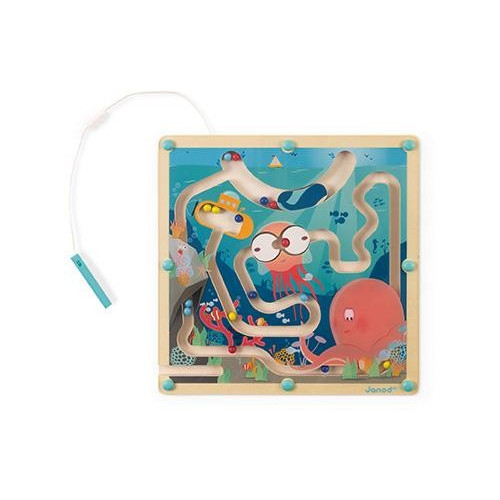 Janod Magnetický labyrint s perem Život v oceánu