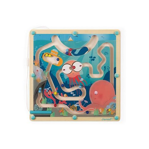 Janod Magnetický labyrint s perem Život v oceánu
