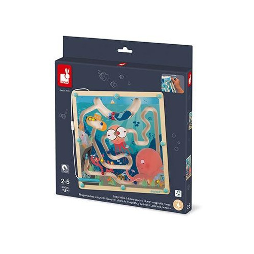 Janod Magnetický labyrint s perem Život v oceánu