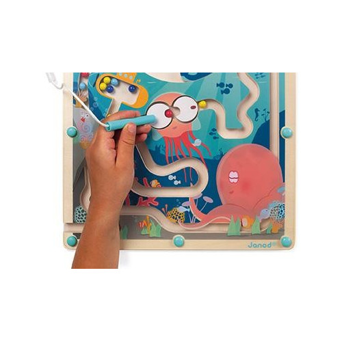 Janod Magnetický labyrint s perem Život v oceánu
