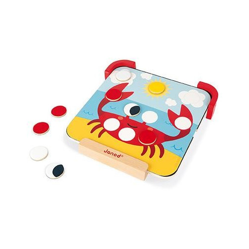 Janod magnetické čipsy Učím se barvy s předlohami