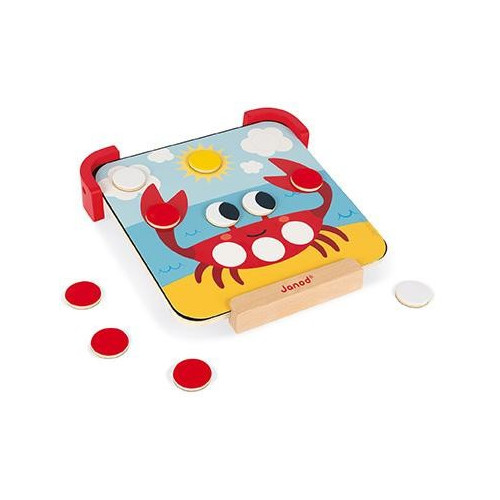 Janod magnetické čipsy Učím se barvy s předlohami