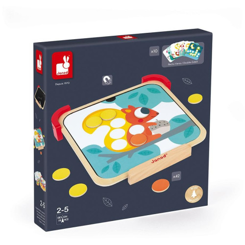 Janod magnetické čipsy Učím se barvy s předlohami