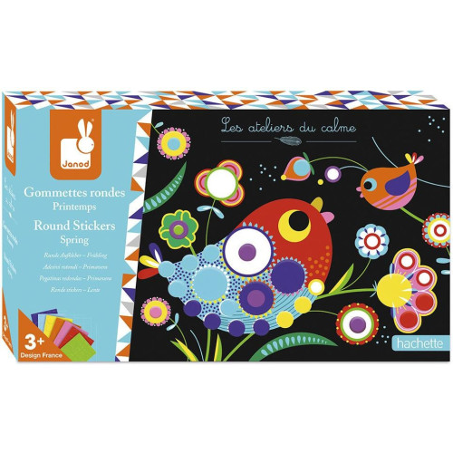 Janod Obrázky s kulatými nálepkami Jar Atelier Sada Midi 3+