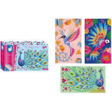 Janod Atelier Třpytivé obrázky se štrasovými korálky Ptáček Midi 7+