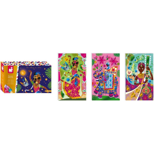 Janod Atelier Třpytivé obrázky Bollywood Midi 7+