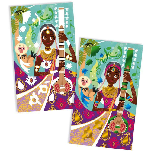 Janod Atelier Třpytivé obrázky Bollywood Midi 7+