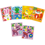 Janod Atelier Zvířátka s pěnovými nálepkami Maxi 3+