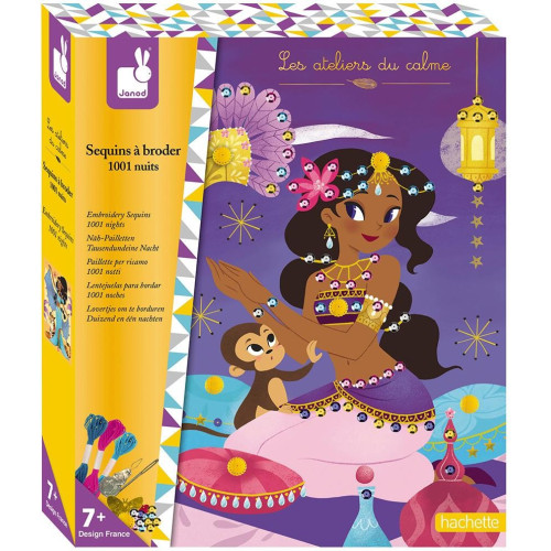 Janod Atelier Flitry přišívání Tisíc a jedna noc Maxi 7+