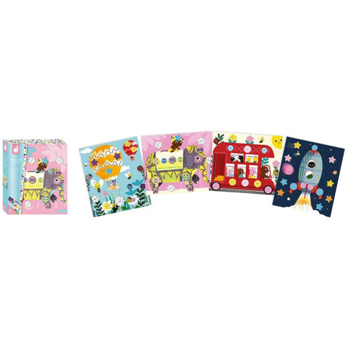 Janod Atelier Knoflíky Šťastnou cestu Maxi 5+