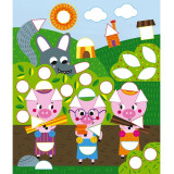 Janod Atelier plstěných nálepky Pohádky Maxi 4+