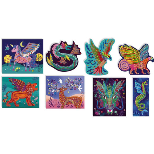 Janod mozaika Fantastické zvířata Atelier Sada Maxi 7+