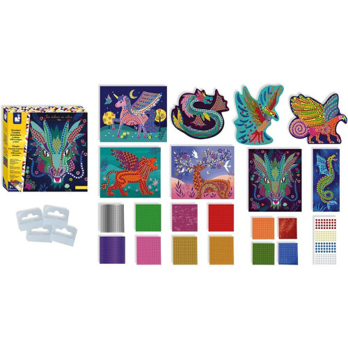 Janod mozaika Fantastické zvířata Atelier Sada Maxi 7+