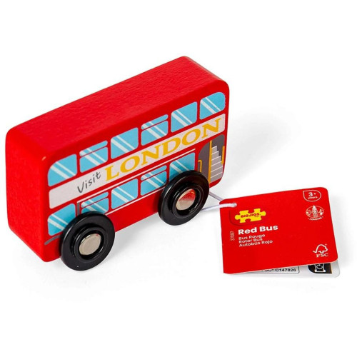 Bigjigs Toys Dřevěný londýnský autobus