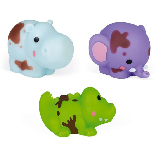 Janod hračka do vody špinavé zvířátka - Umyj ma 3 ks