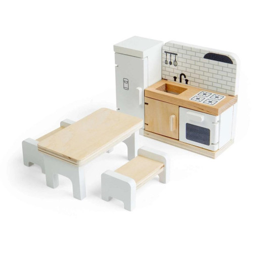 Bigjigs Toys Dřevěný nábytek do domečku pro panenky Kuchyň