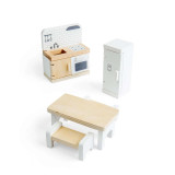Bigjigs Toys Dřevěný nábytek do domečku pro panenky Kuchyň