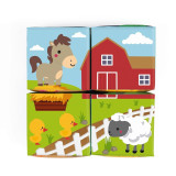 Janod Měkké obrázkové kostky pro nejmenší 4 ks 6 obrázků