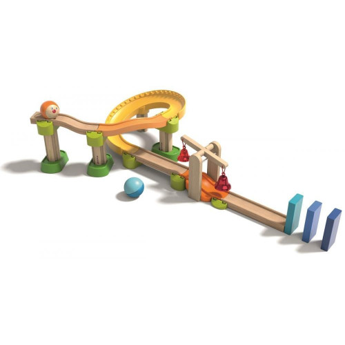 Haba Kullerbu Drevená guličková dráha so zvončekmi a dominom