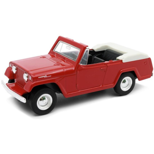Welly 1967 Jeep Jeepster Commando Roadster model 1:34 bílý