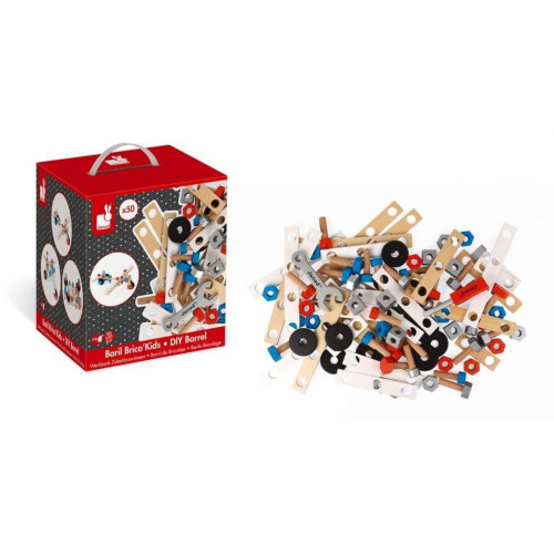 Janod BricoKids Dětské nářadí a šrouby 50 ks