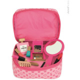 Janod Kosmetická taštička pro děti Little Miss s kosmetikou ze dřeva a 9 doplňky