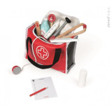 Janod Dřevěný lékařský kufřík pro děti Doktor s 10 doplňky od 3-8 let