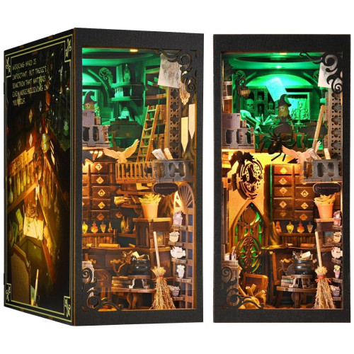 2Kids Toys 3D skládačka Zarážka na knihy Miniatura domečku Dům čarodějnice