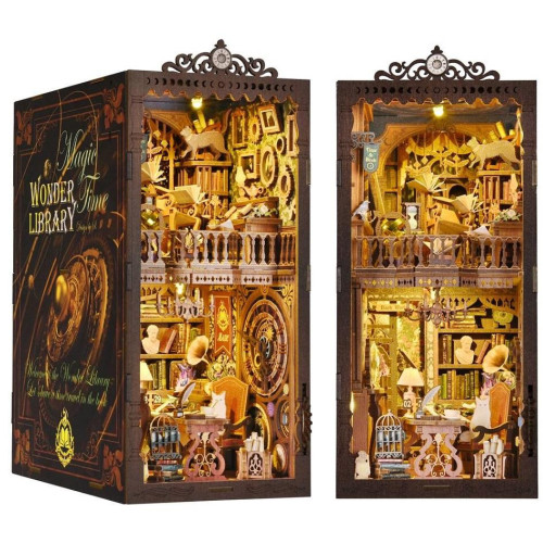 2Kids Toys 3D skládačka Zarážka na knihy Miniatura domečku Mystická knihovna
