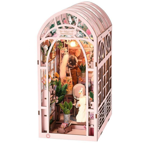 2Kids Toys 3D skládačka Zarážka na knihy Miniatura domečku Skleník umělkyně