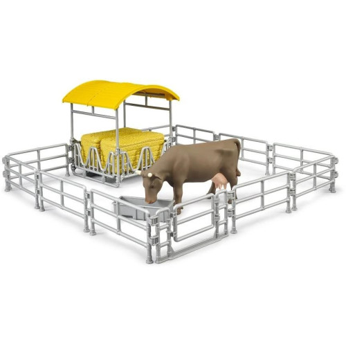 Bruder Seník s ohradami a krávou