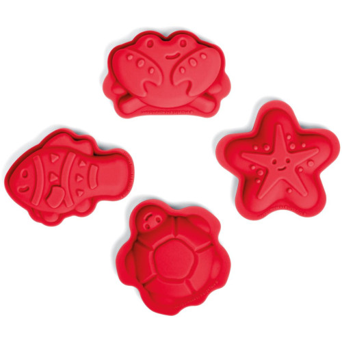 Bigjigs Toys Silikonové formičky červené Cherry