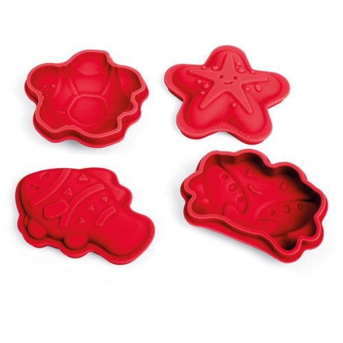 Bigjigs Toys Silikonové formičky červené Cherry