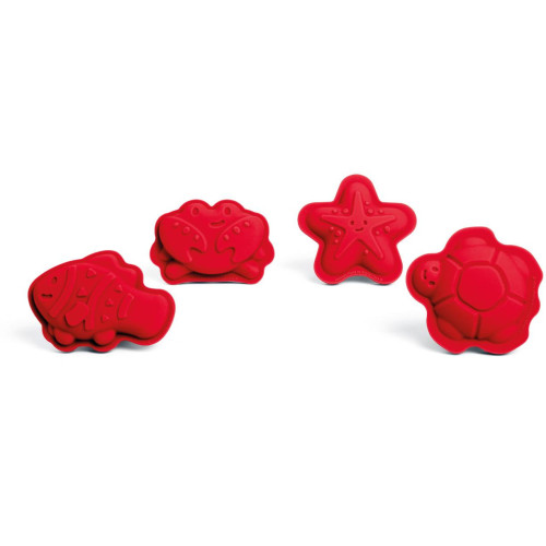 Bigjigs Toys Silikonové formičky červené Cherry