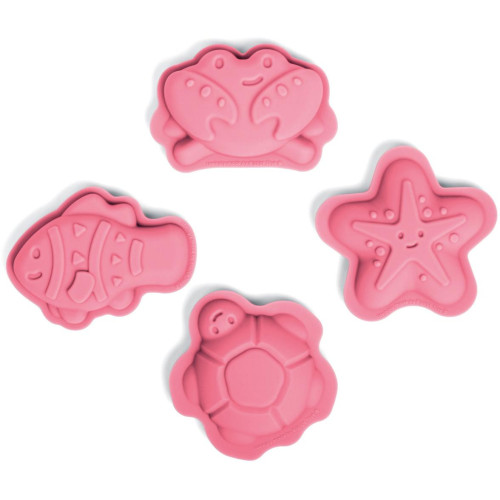 Bigjigs Toys Silikonové formičky růžové Coral