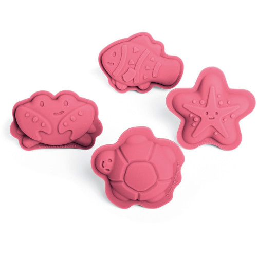 Bigjigs Toys Silikonové formičky růžové Coral