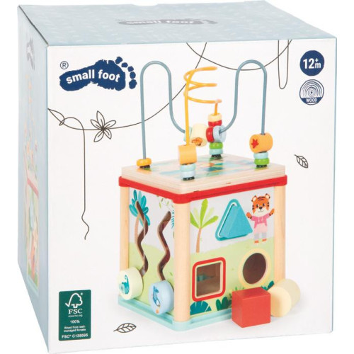 small foot Dřevěná motorická kostka Přátelé z džungle