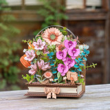 RoboTime 3D dřevěná skládačka Kvetoucí kniha