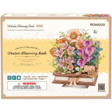 RoboTime 3D dřevěná skládačka Kvetoucí kniha