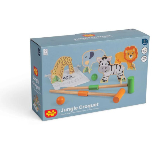 Bigjigs Toys Dřevěný kroket Džungle