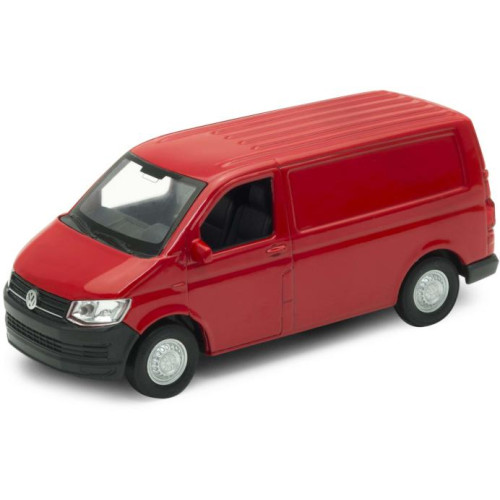 Welly Volkswagen Transporter T6 VAN 1:34 červená