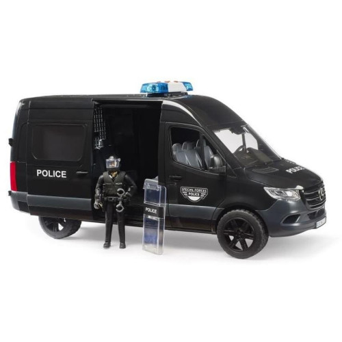 Bruder MB Sprinter s policistou těžkooděncem