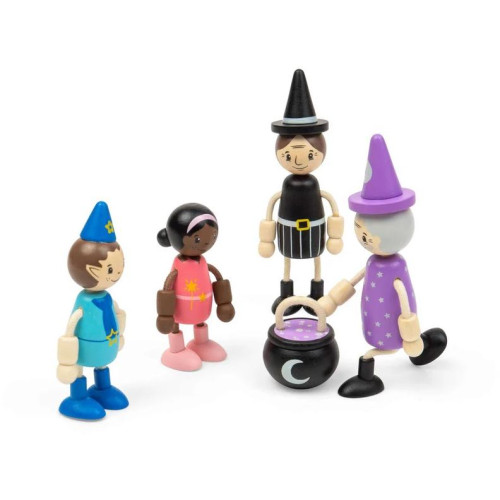 Bigjigs Toys Sada panenek do domečku Pohádkové bytosti