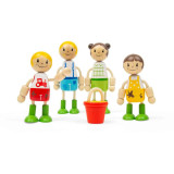 Tidlo Dřevěné panenky do domečku Farmářská rodina