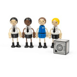 Tidlo Dřevěné postavičky Policisté a zloděj