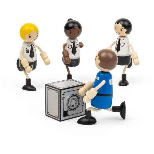 Tidlo Dřevěné postavičky Policisté a zloděj