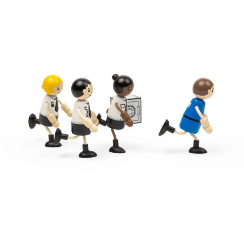 Tidlo Dřevěné postavičky Policisté a zloděj