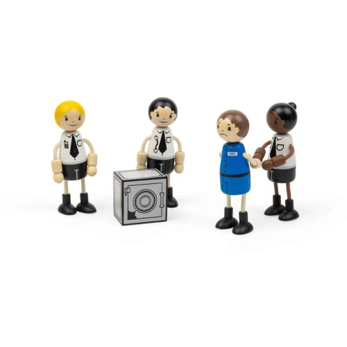 Tidlo Dřevěné postavičky Policisté a zloděj