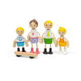 Tidlo Dřevěné panenky do domečku Evropská rodina